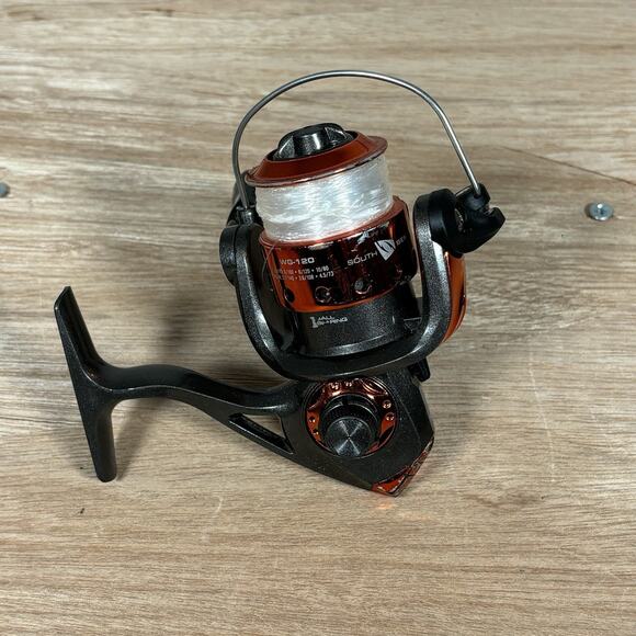 South Bend Other - South Bend‎ WG-120 Spinning Fishing Reel Ball Bearing 5.4:1 Gear Ratio Orange
